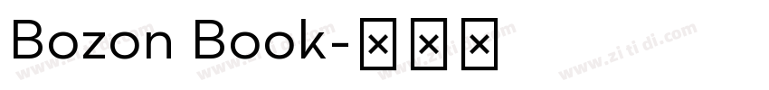 Bozon Book字体转换